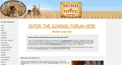 Desktop Screenshot of gundogforum.com