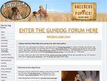 Tablet Screenshot of gundogforum.com